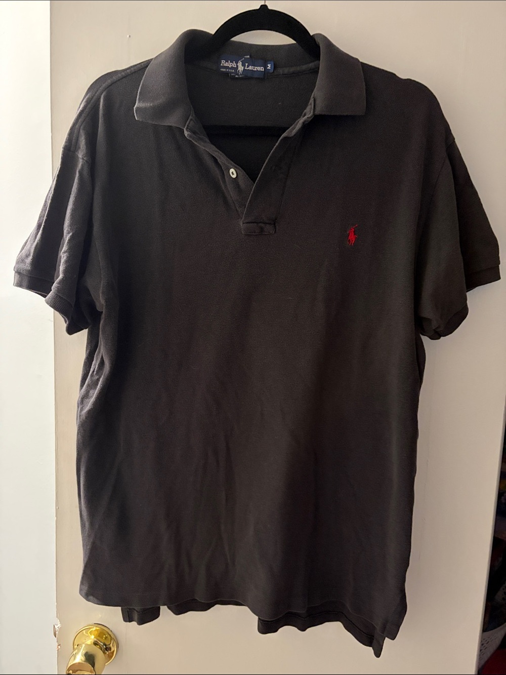 Ralph Lauren Men’s Dark Brown Polo with Red Pony